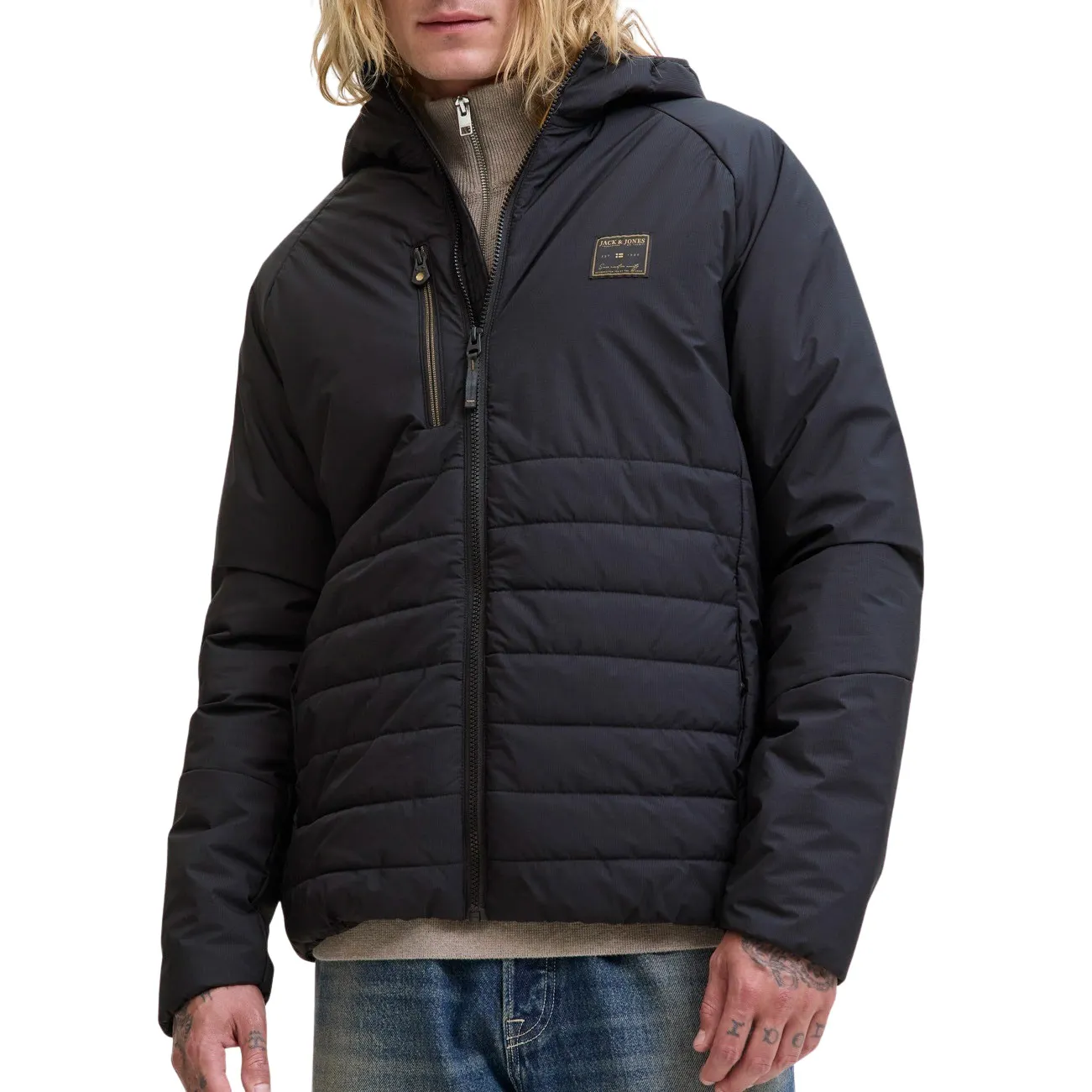 Jack & Jones Finn Hybrid Jas Heren | PlutoSport